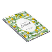 Lemon themed, personalized cook book, notitieboek (Rechterzijde)