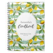 Lemon themed, personalized cook book, notitieboek (Voorkant)