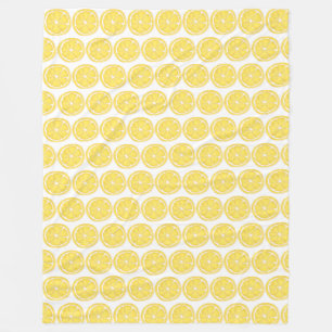 Lemon Thleece Throw Blanket Fleece Deken