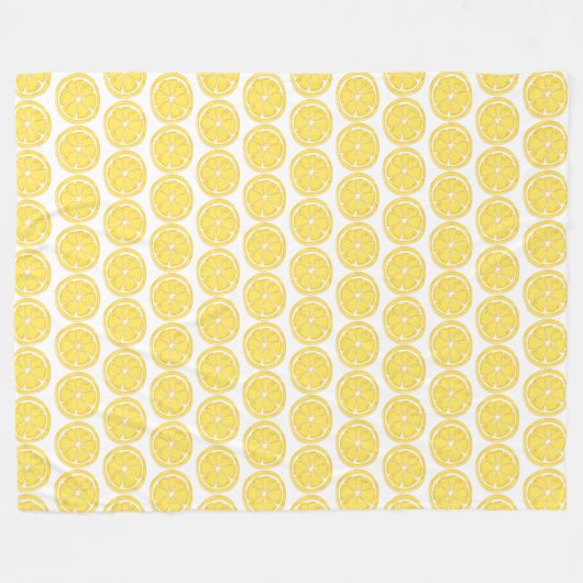 Lemon Thleece Throw Blanket Fleece Deken (Voorkant (Horizontaal))