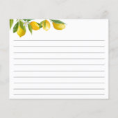 Lemon Thleed Recipe-kaarten (Achterkant)