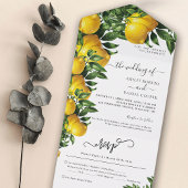 Lemon ThMED Citrusy Wedding All In One Uitnodiging