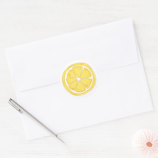 Lemon ThMED Round Sticker (Envelop)