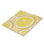 Lemon Tie Dye Abstract Tegeltje (Zijkant)