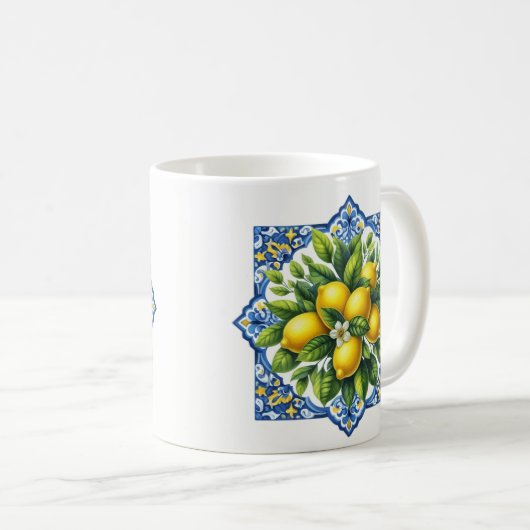 Lemon Tile Koffiemok (Voorkant rechts)