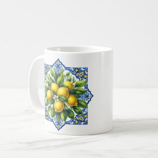 Lemon Tile Koffiemok (Voorkant links)