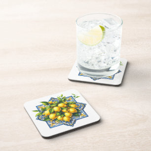 Lemon Tile Kunststof Onderzetter Set