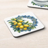 Lemon Tile Kunststof Onderzetter Set (Linkerzijde)