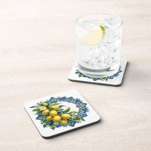 Lemon Tile Kunststof Onderzetter Set (Rechterzijde)