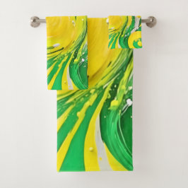 Lemon Tornado Design Bad Handdoek