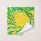 Lemon Tornado Design Bad Handdoek (Wasdoekje)