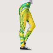 Lemon Tornado Design Leggings (Rechts)