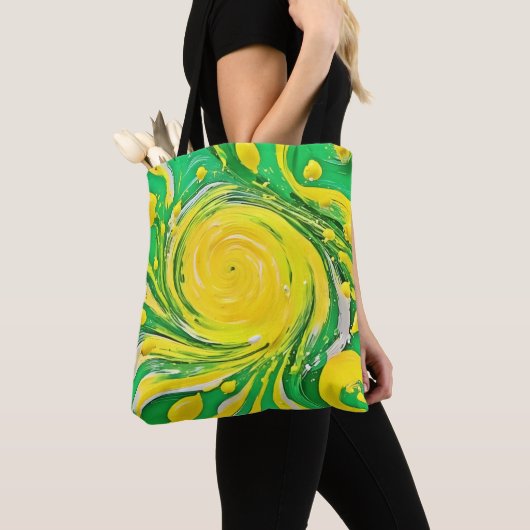 Lemon Tornado Design Tote Bag (Dichtbij)