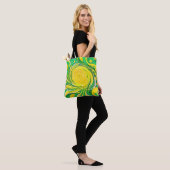 Lemon Tornado Design Tote Bag (Op model)