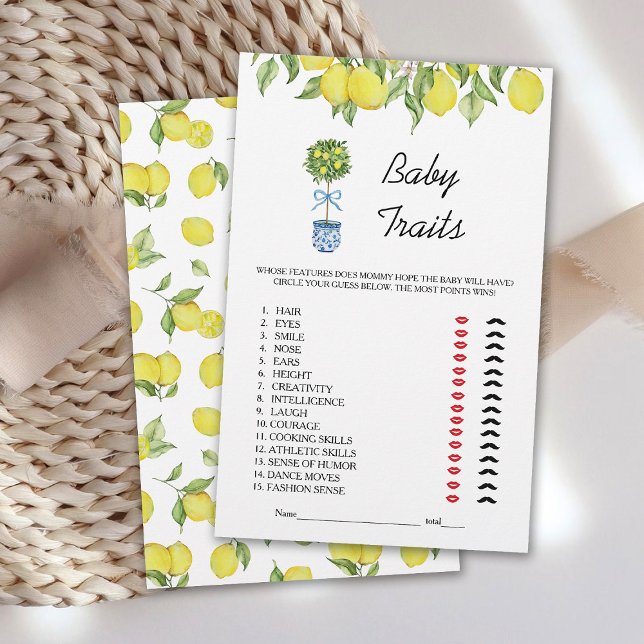 Lemon Tree Baby Traits Spel (Creator heeft geüpload)