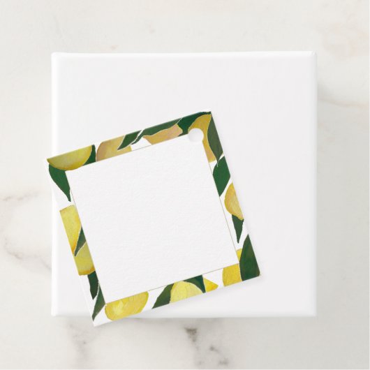 Lemon Tree Border Favor Label (In situ)