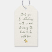 Lemon Tree Bridal Shower Thank You Cadeaulabel (Achterkant)