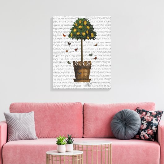 Lemon Tree Canvas Afdruk (Insitu (Woonkamer))