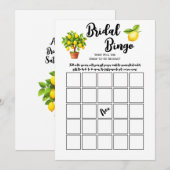 Lemon Tree Citrus Bruilofts-Bingo Feestspel Kaart (Voorkant / Achterkant)