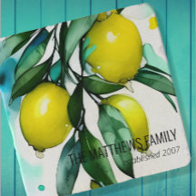 Lemon Tree Custom Name of Text Trivet