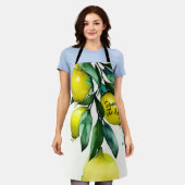 Lemon Tree drukt de aangepaste dagtekst in Schort (Gedragen)