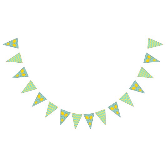 Lemon Tree en Chevron Bunting Flag Vlaggetjes (Alle)
