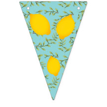Lemon Tree en Chevron Bunting Flag