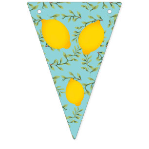 Lemon Tree en Chevron Bunting Flag Vlaggetjes