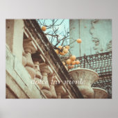Lemon Tree en oude gebouwen Poster (Voorkant)