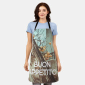 Lemon Tree en oude gebouwen Schort (Gedragen)