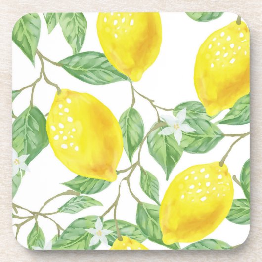 Lemon Tree Hard Onderzetter van plastic / set van (Voorkant)