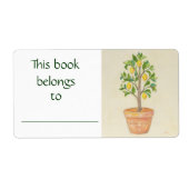Lemon Tree-label Etiket (Voorkant)