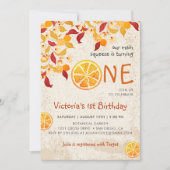 Lemon Tree Main Squeeze Foto Eerste Verjaardag Kaart (Voorkant)