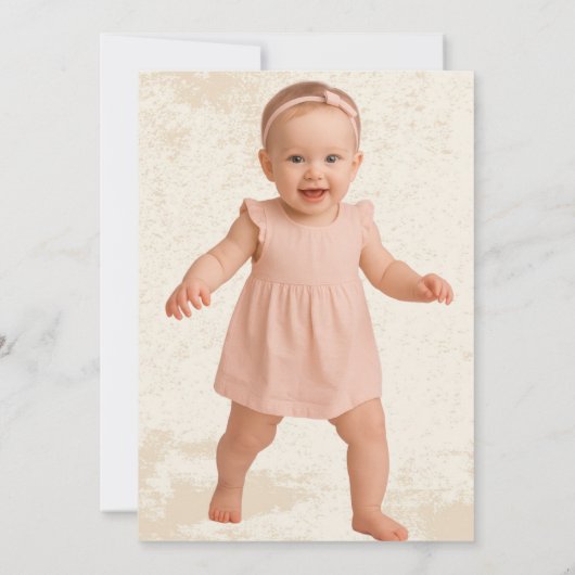 Lemon Tree Main Squeeze Foto Eerste Verjaardag Kaart (Achterkant)