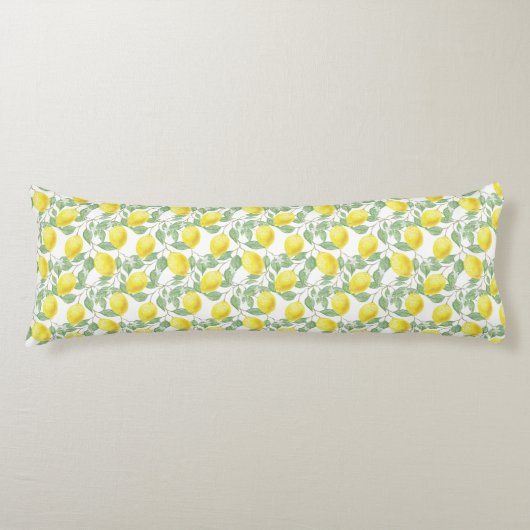 Lemon Tree Patroon Lichaamskussen (Voorkant)