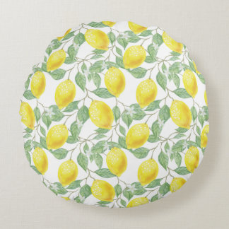 Lemon Tree Patroon Rond Kussen