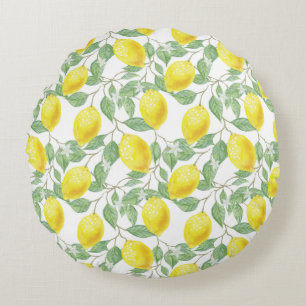 Lemon Tree Patroon Rond Kussen