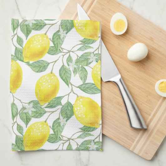 Lemon Tree Patroon Theedoek (Quarter Fold)