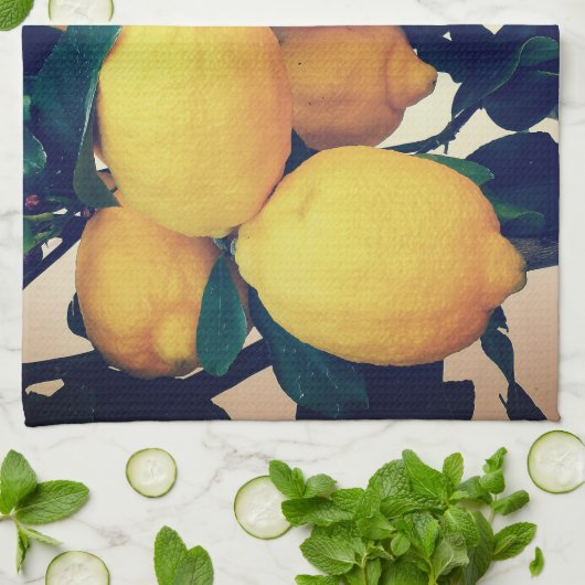  Lemon Tree Patterned Kitchen Towel Theedoek (Gevouwen)