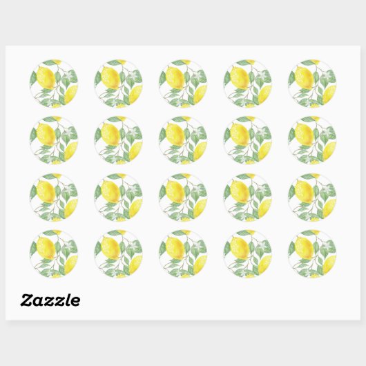Lemon Tree Ronde Sticker (Vel)