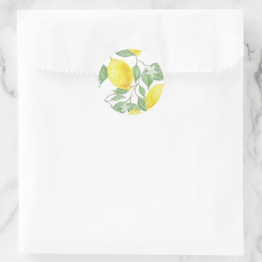 Lemon Tree Ronde Sticker (Tas)
