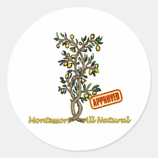 Lemon Tree Ronde Sticker (Voorkant)