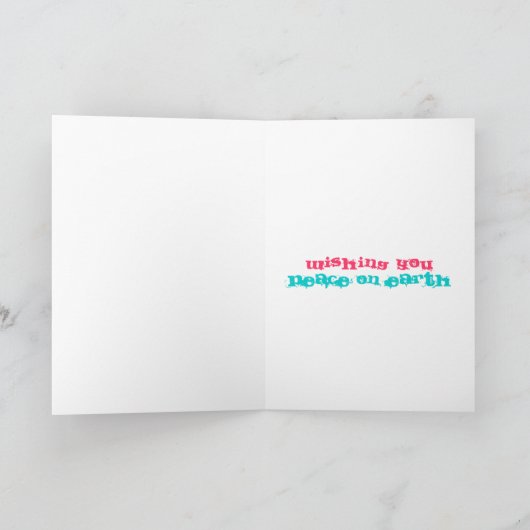 Lemon Tree-vrede op aarde Feestdagen Kaart (Binnen)