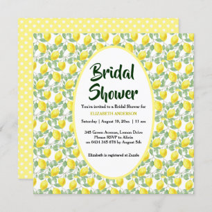 Lemon Tree Yellow Green Vrijgezellenfeest Kaart