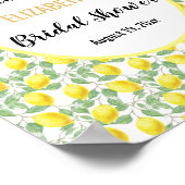 Lemon Tree Yellow Green Vrijgezellenfeest Welcome  Poster (Hoek)