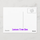 Lemon Tree Zen Briefkaart (Achterkant)