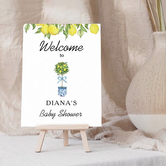 Lemon Tree Zomer Baby Shower Welkom Poster