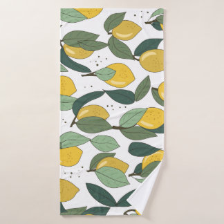 Lemon Tropical: Helder Naadloos Badhanddoek