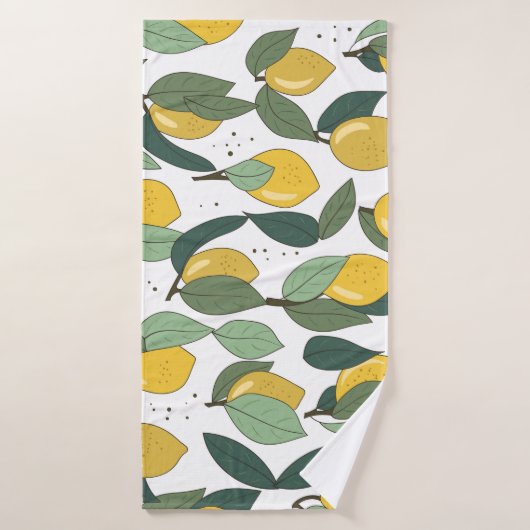 Lemon Tropical: Helder Naadloos Badhanddoek (Badhanddoek)