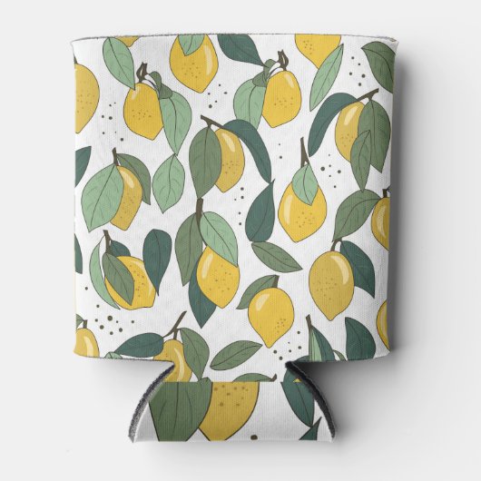 Lemon Tropical: Helder Naadloos Blikjeskoeler (Voorkant)